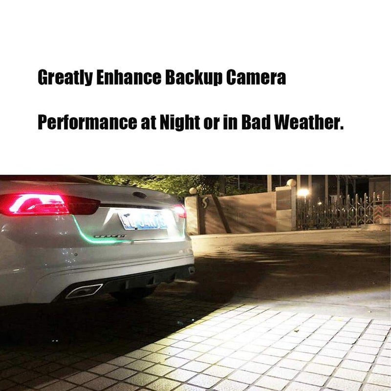 LEADTOPS Auxiliary Back Up Parking Reverse Light LED Bulb, LEADTOPS Mini Universal Anti-Collision Night Performance LED Tail Light Camera Illumination 6000K White for Car Automotive - Image 2